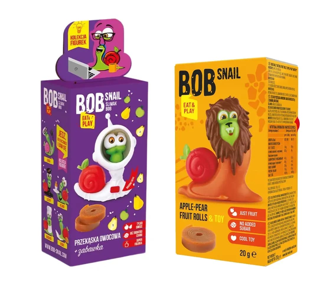Bob Snail zabawka - zdrowe przekąski z niespodzianką dla dzieci Bob Snail zabawka - zdrowe przekąski z niespodzianką dla dzieci